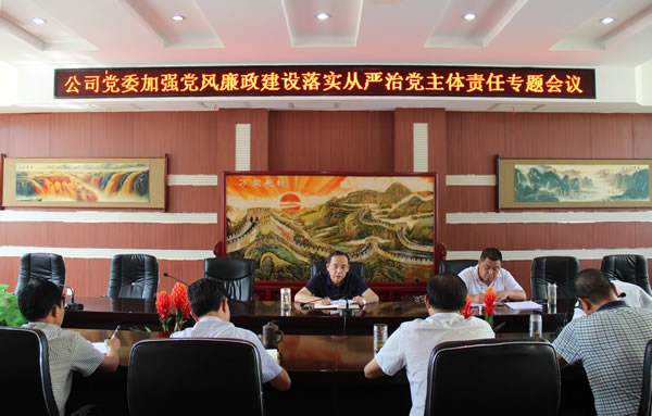 隴運(yùn)集團(tuán)公司黨委召開(kāi)加強(qiáng)黨風(fēng)廉政建設(shè)，全面從嚴(yán)治黨落實(shí)主體責(zé)任專(zhuān)題會(huì)議