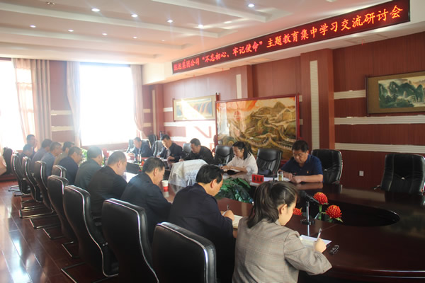 隴運(yùn)集團(tuán)公司召開“不忘初心、牢記使命”主題教育集中學(xué)習(xí)交流研討會(huì)